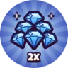 2x Gems game pass icon